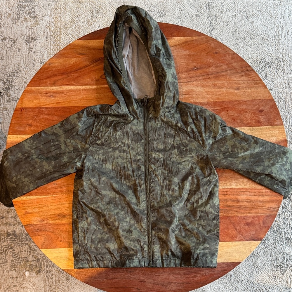 Kids Camouflage Hooded Jacket Windbreaker